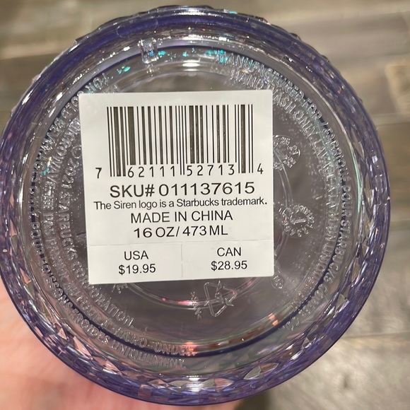 Starbucks 2022 Iridescent Unicorn Jeweled Grande Holiday Tumbler - Picture 3 of 4